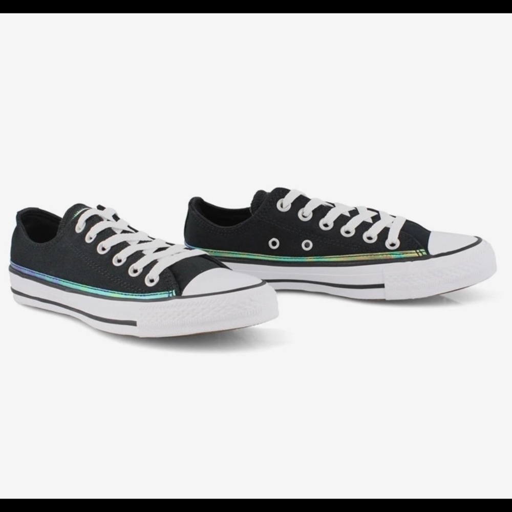 Black & Metallic Converse All Star